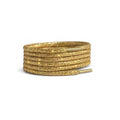 68 skosnoeren glitter guld runda