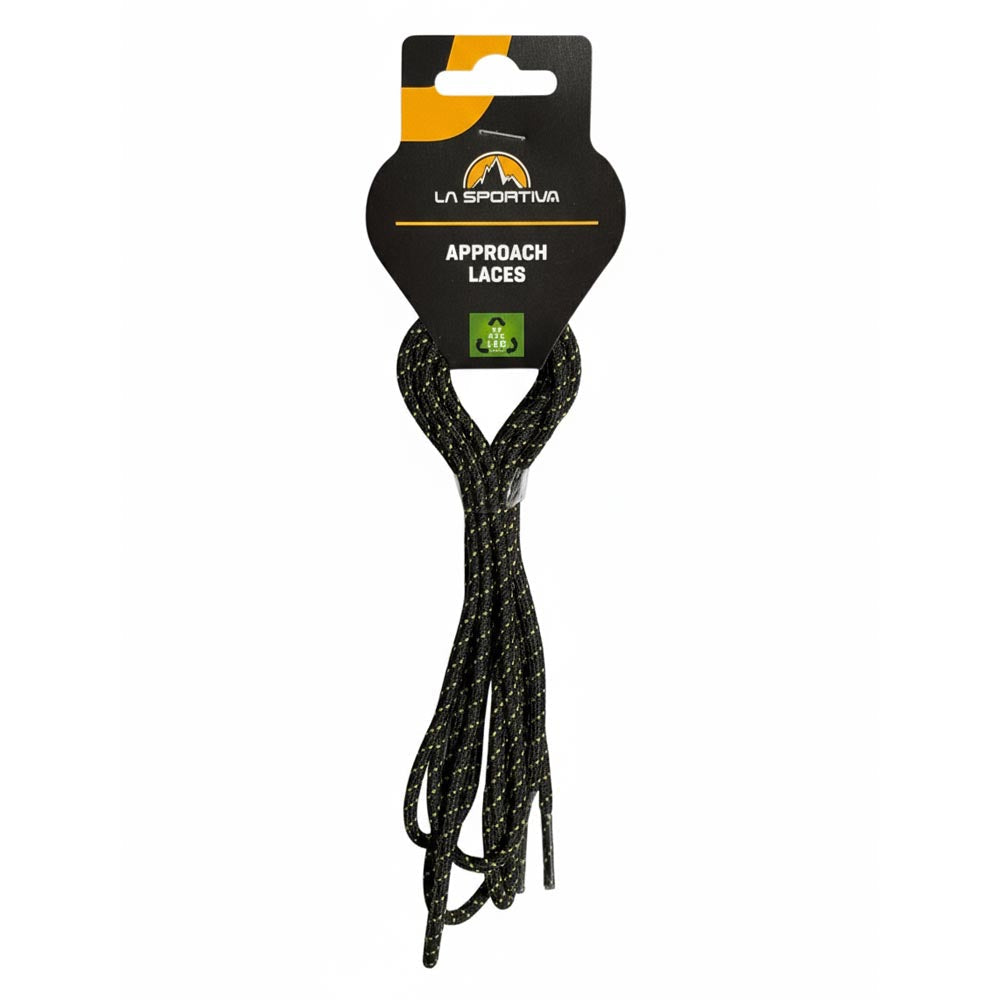 svart-gul-la-sportiva-approach-laces-skosnoeren