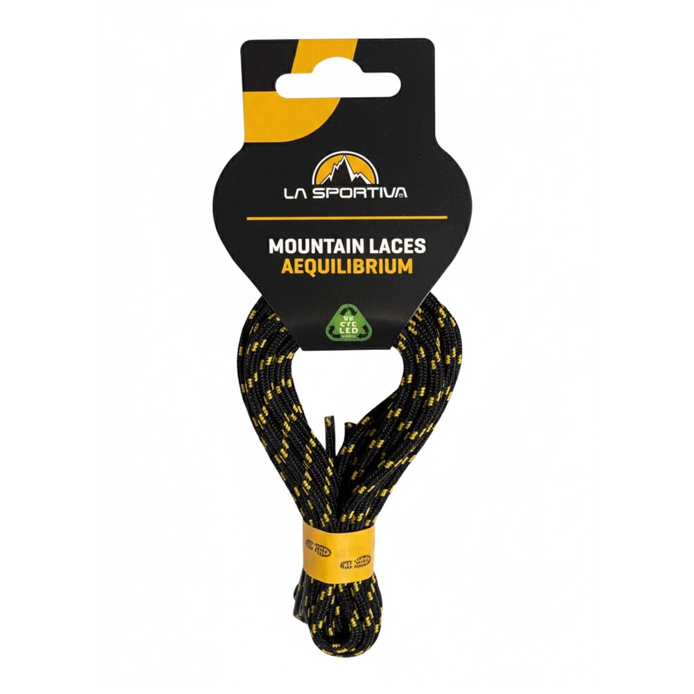 svart-gul-la-sportiva-mountain-laces-aequilibrium-skosnoeren