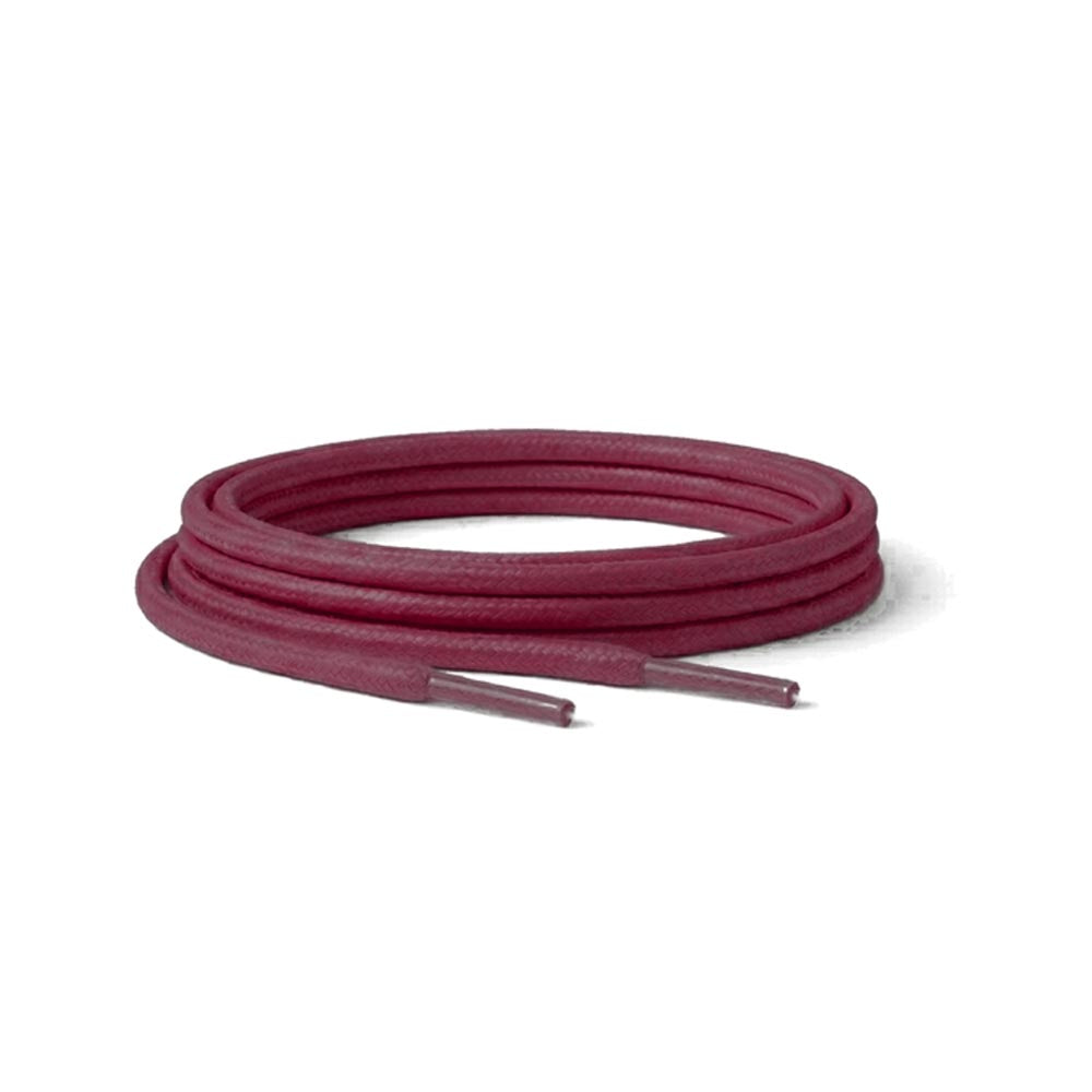 89 vaxade skosnoren runda rod bordeaux
