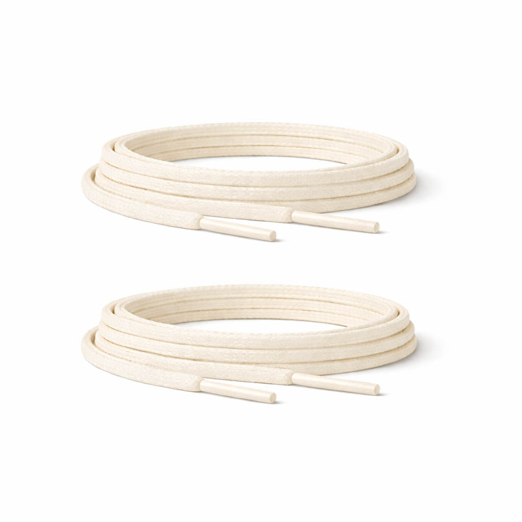 89 vaxade snoren platta vit creme