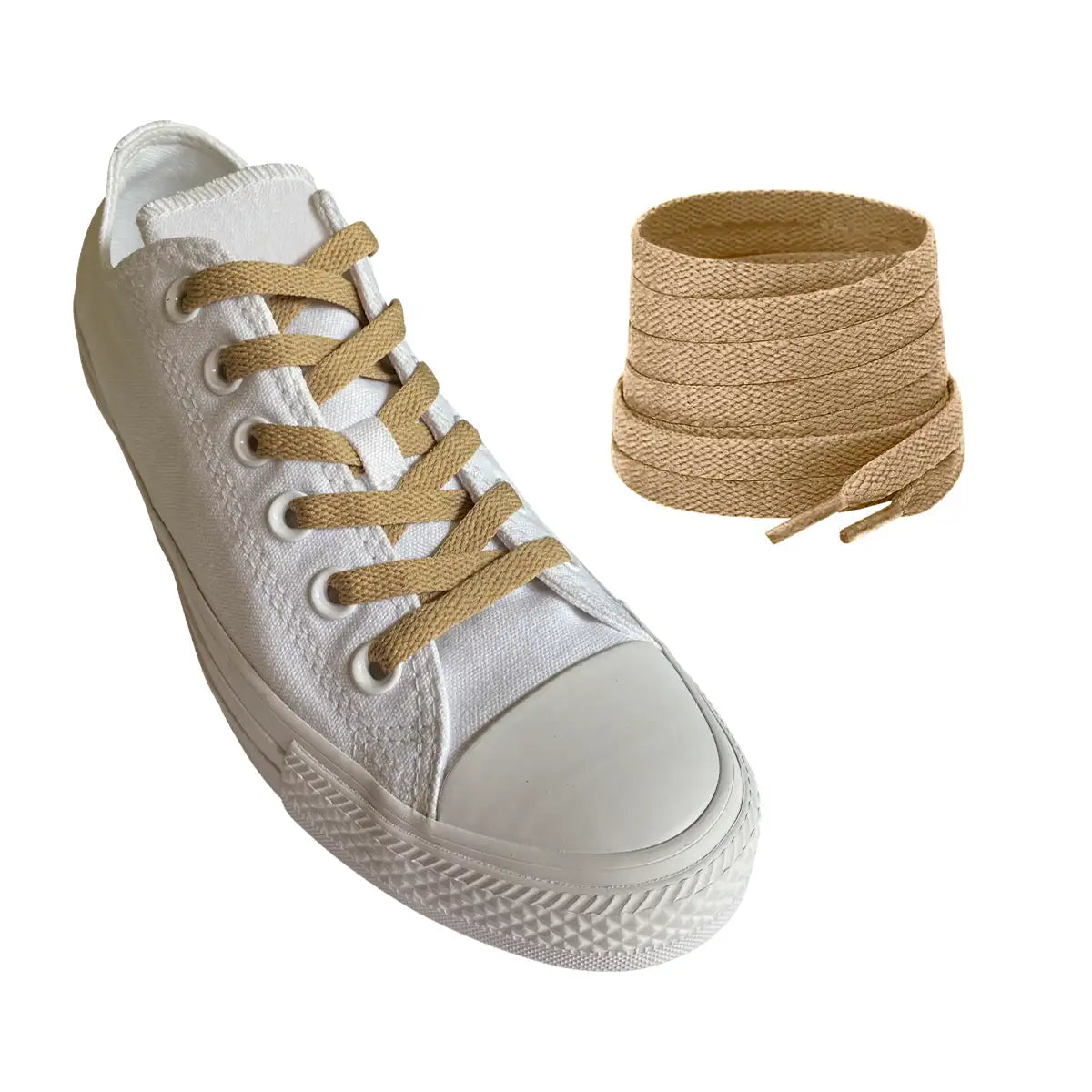 skosnoeren-sneakers-brun-ljus