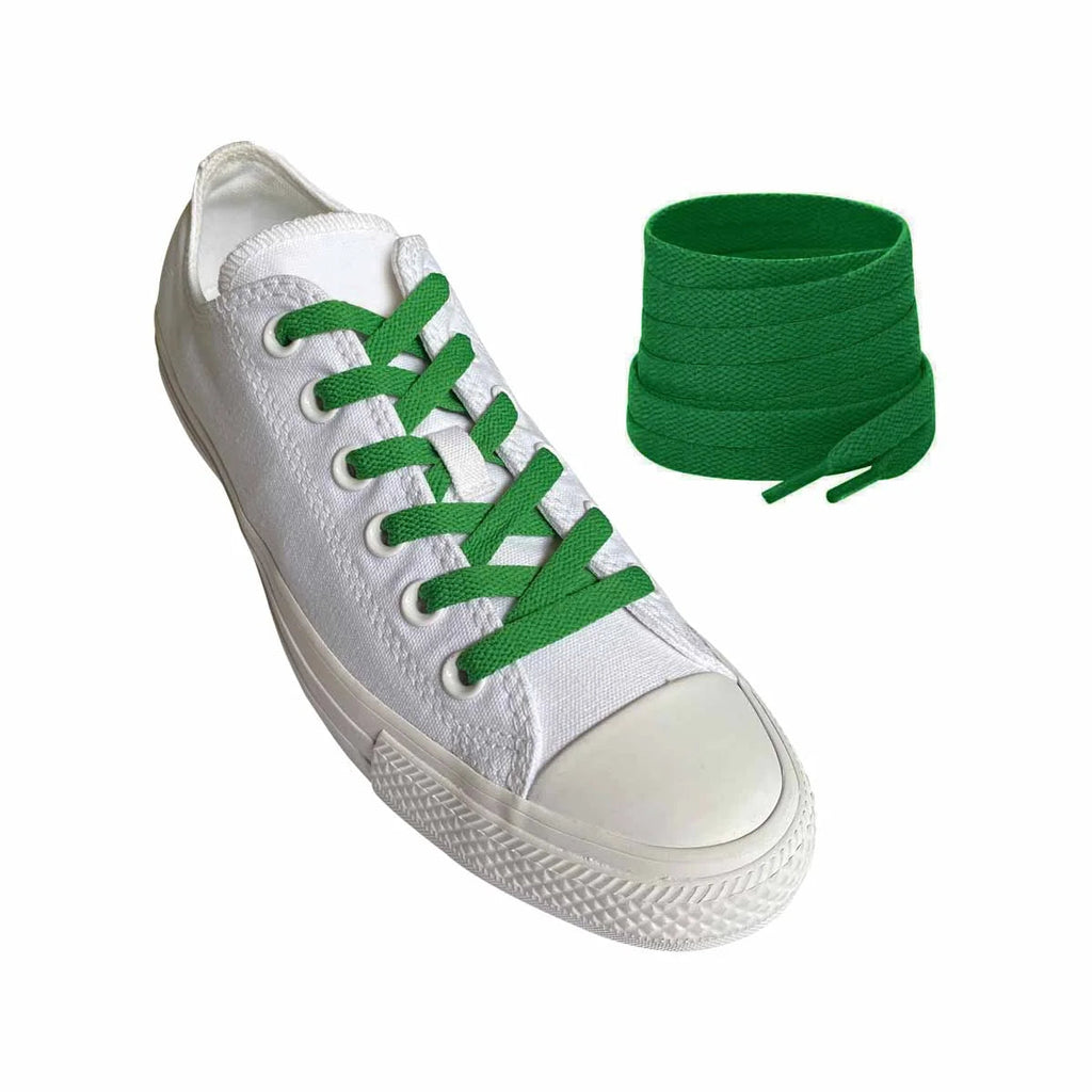 skosnoeren-sneakers-groen-moerk