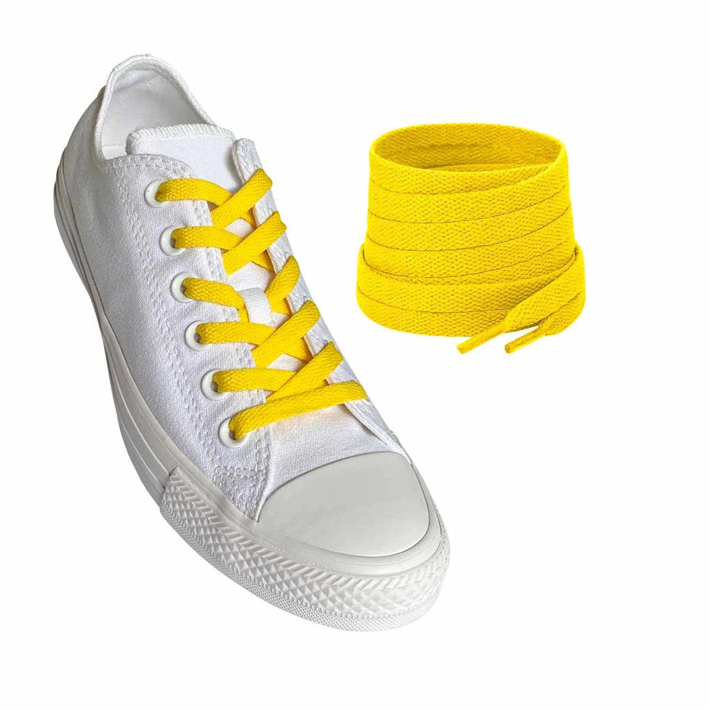 skosnoeren-sneakers-gul