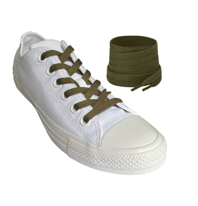 skosnoeren-sneakers-oliv