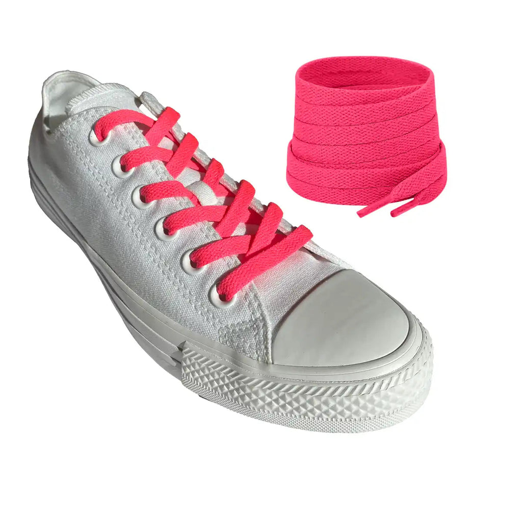 skosnoeren-sneakers-pink-neon