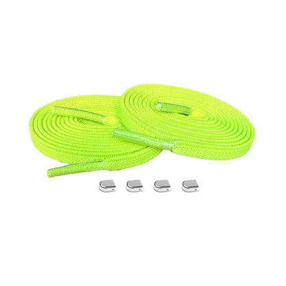 elastiska-skosnören-gul-neon-clips-silver-blank