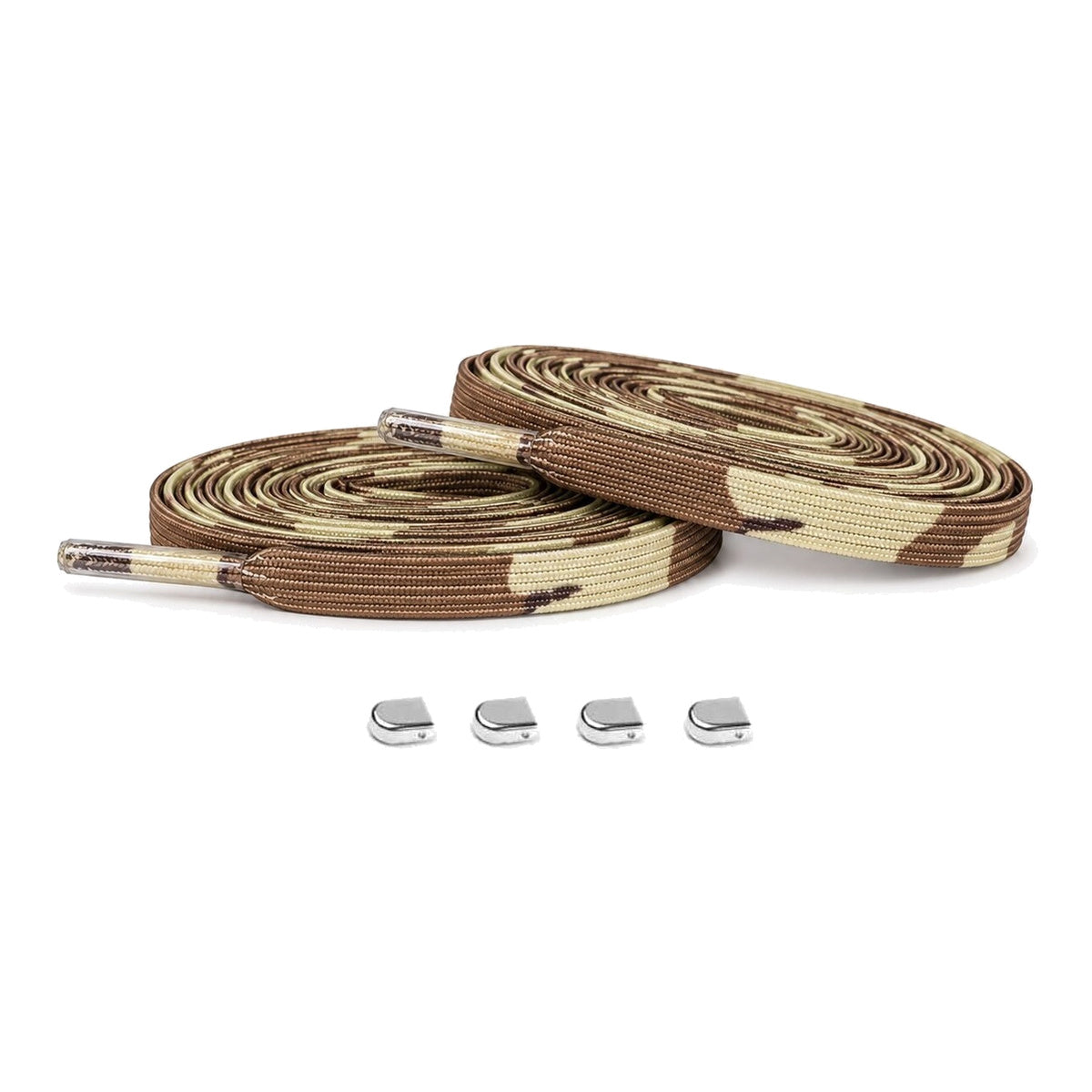 Kamouflage / Silver – elastiska skosnoren clips kamouflage silver blank 01 huvudbild