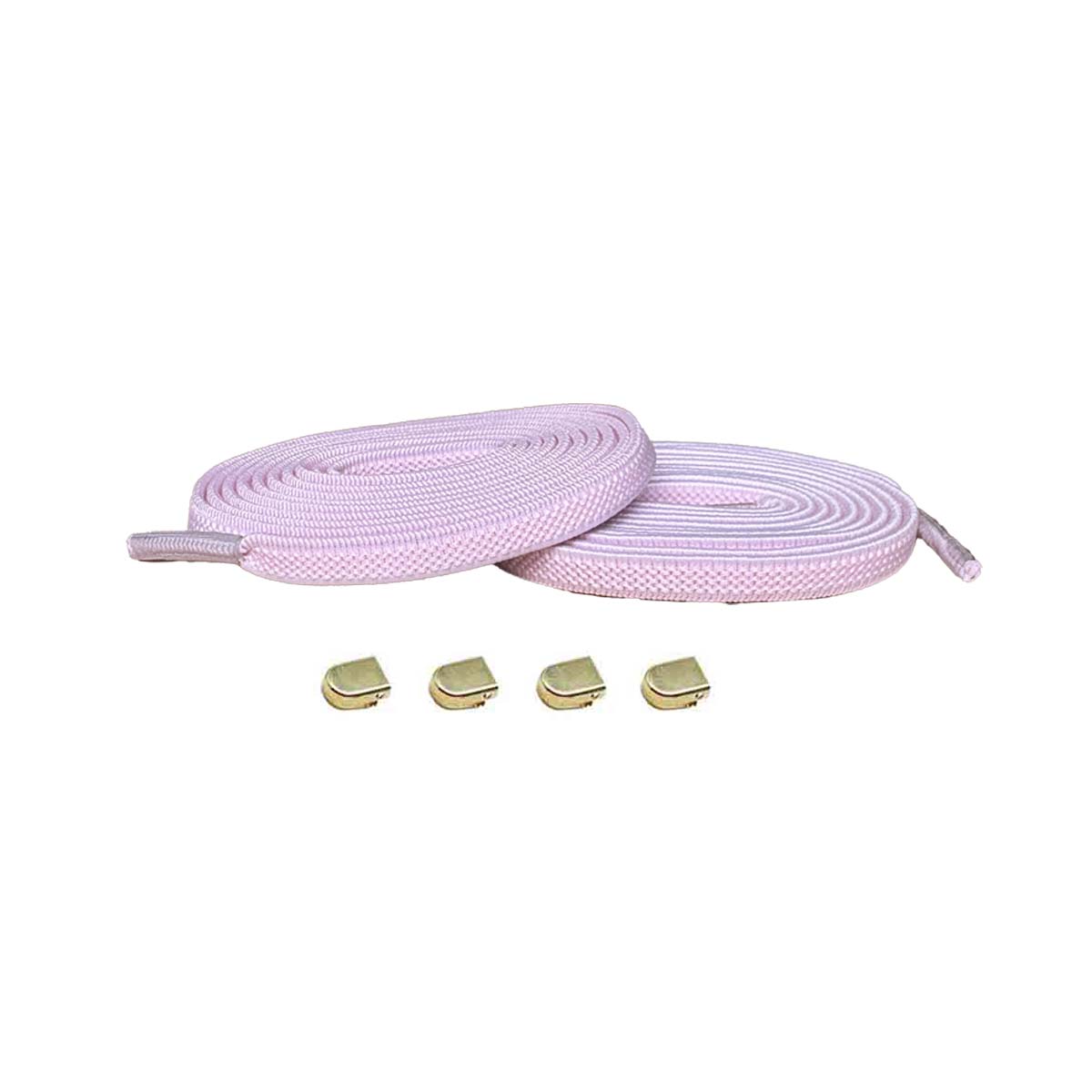 Rosa / Guld – elastiska skosnoren clips rosa guld 01 huvudbild
