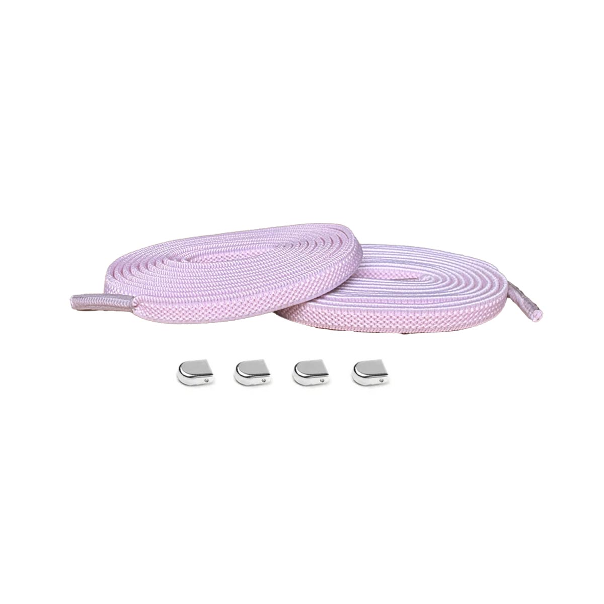 Rosa / Silver – elastiska skosnoren clips rosa silver blank 01 huvudbild