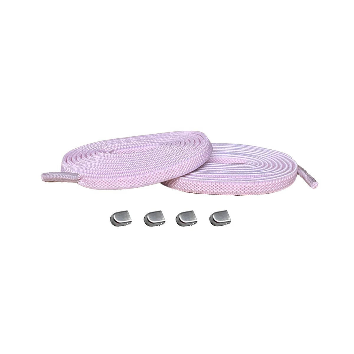 Rosa / Silver matt – elastiska skosnoren clips rosa silver matt 01 huvudbild