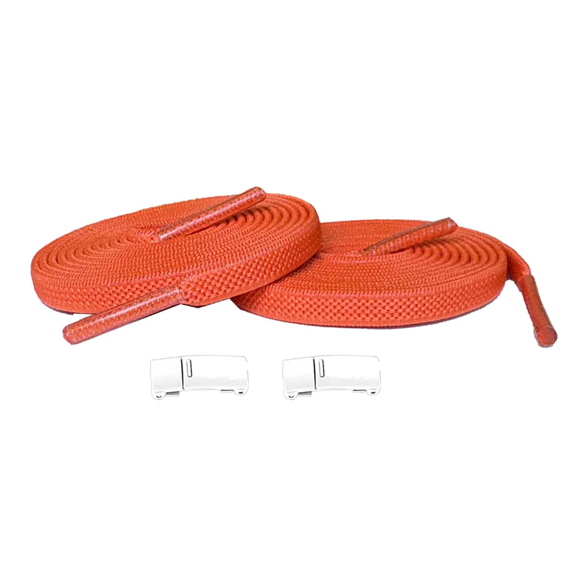 Orange / Vit – elastiska skosnoren magneter orange vit 01 huvudbild