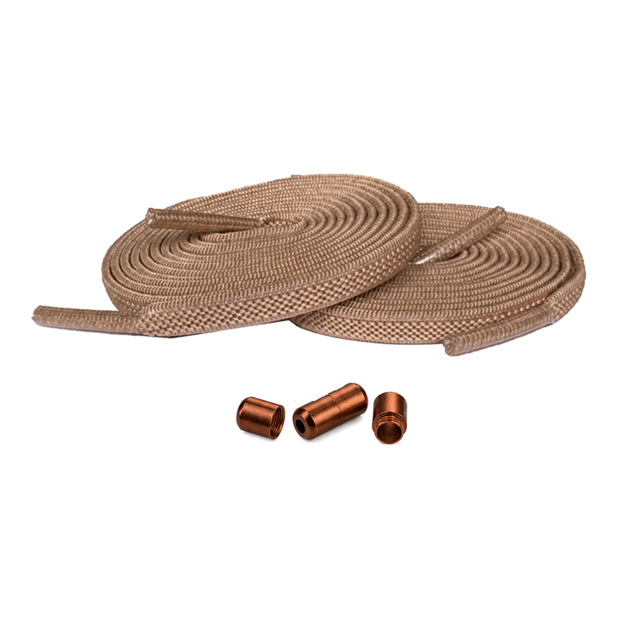 Brun ljus – elastiska skosnoren vridlas brun ljus 1
