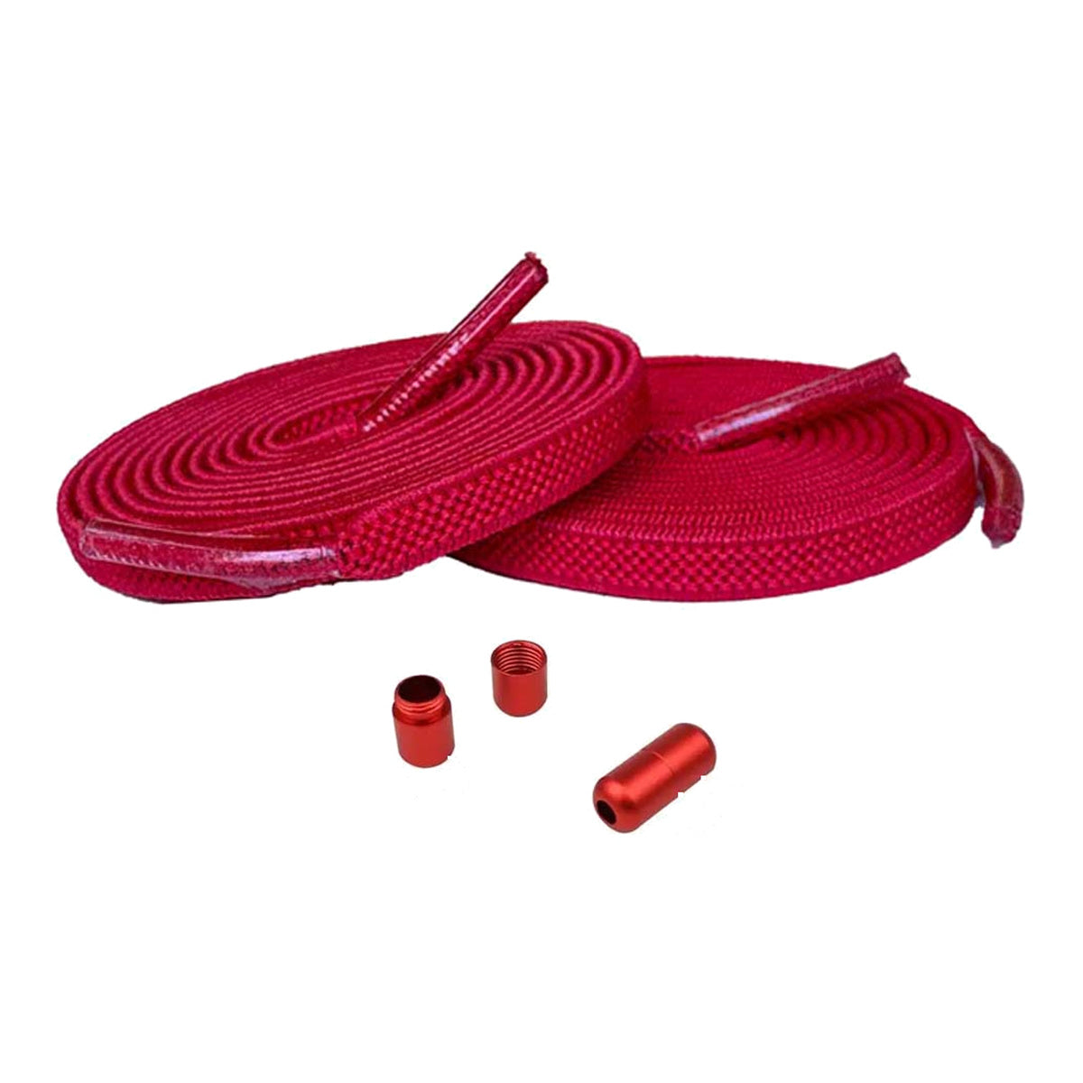 Röd – elastiska skosnoren vridlas rod 01