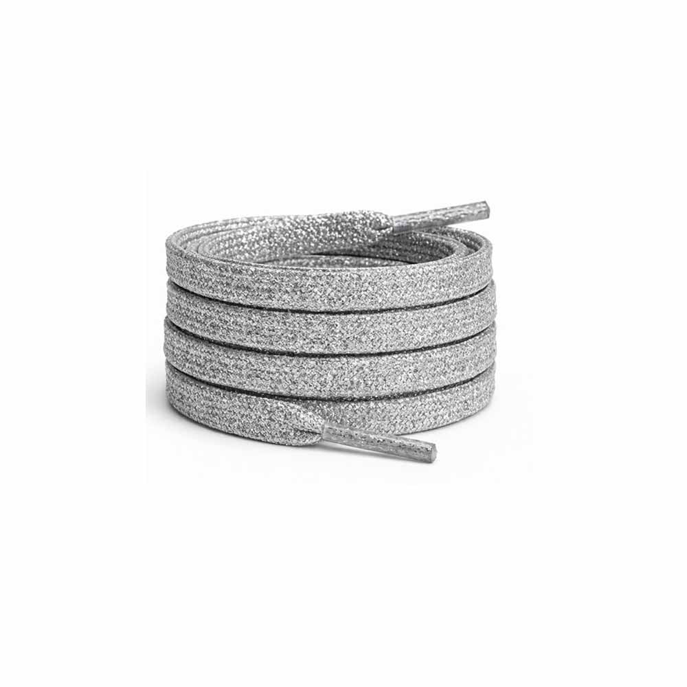 skosnoeren glitter silver platta