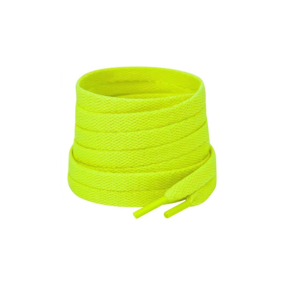 skosnoeren sneakers neongul