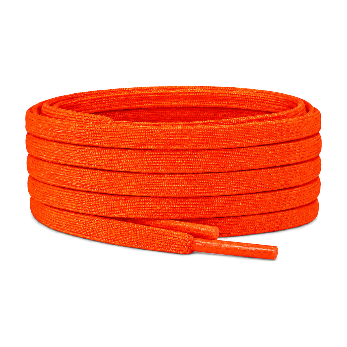 Orange röd – skosnoren platt smal fotboll orange rod 01 huvudbild